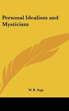 portada personal idealism and mysticism (en Inglés)