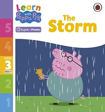 portada Learn With Peppa Phonics Level 3 Book 11 - the Storm (Phonics Reader) (en Inglés)