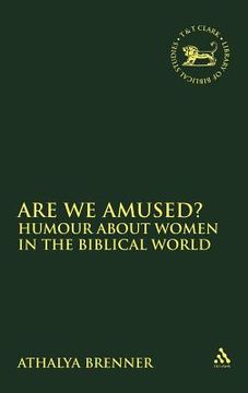 portada are we amused?: humour about women in the biblical world (en Inglés)
