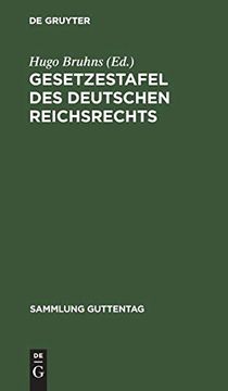 portada Gesetzestafel des Deutschen Reichsrechts (en Alemán)