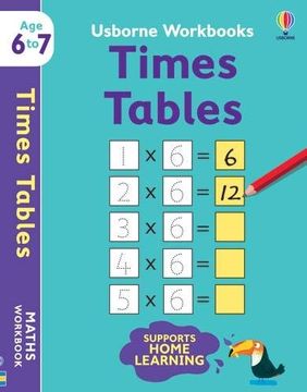 portada Usborne Workbooks Times Tables 6-7 (en Inglés)