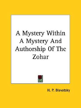 portada a mystery within a mystery and authorship of the zohar