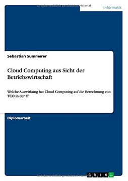 portada Cloud Computing aus Sicht der Betriebswirtschaft