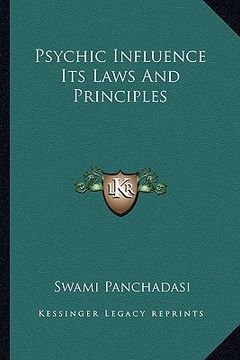 portada psychic influence its laws and principles (in English)