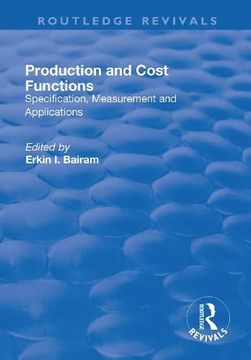 portada Production and Cost Functions: Specification, Measurement and Applications (en Inglés)