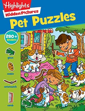 portada Pet Puzzles (Highlights™ Sticker Hidden Pictures®) (en Inglés)