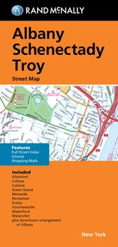 portada Rand McNally Folded Map: Albany Schenectady Troy Street Map (en Inglés)
