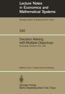 portada decision making with multiple objectives: proceedings of the sixth international conference on multiple-criteria decision making, held at the case wes (en Inglés)