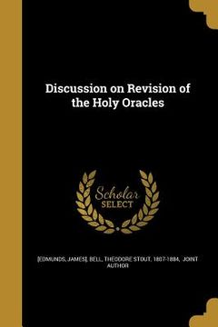 portada Discussion on Revision of the Holy Oracles