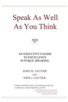 portada speak as well as you think (in English)