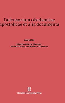 portada Defensorium Obedientiae Apostolicae et Alia Documenta (en Inglés)