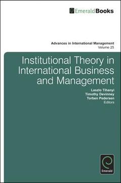 portada institutional theory in international business and management
