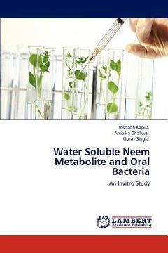 portada water soluble neem metabolite and oral bacteria (en Inglés)