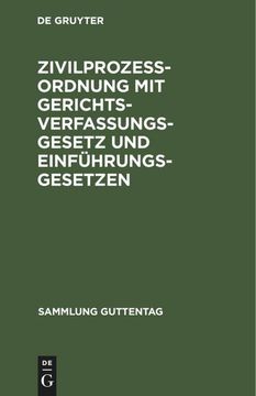 portada Zivilprozessordnung mit Gerichtsverfassungsgesetz und Einführungsgesetzen (in German)