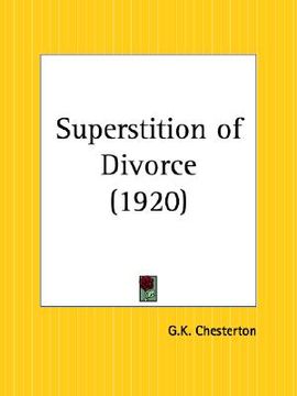 portada superstition of divorce (en Inglés)