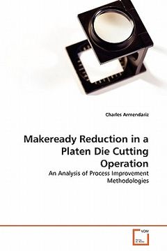 portada makeready reduction in a platen die cutting operation (in English)