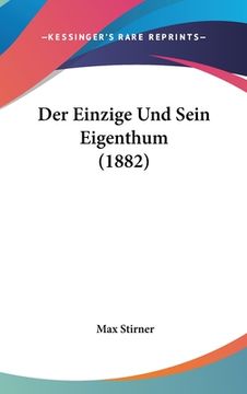 portada Der Einzige Und Sein Eigenthum (1882) (en Alemán)