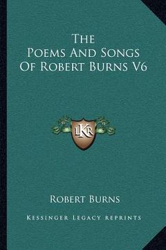 portada the poems and songs of robert burns v6 (in English)