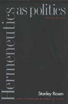 portada hermeneutics as politics: second edition (in English)