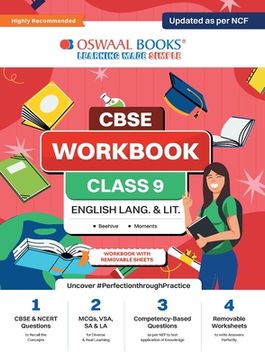 portada Oswaal CBSE Workbook for Class 9 English Language and Literature Updated as per NCF For 2024 (en Inglés)