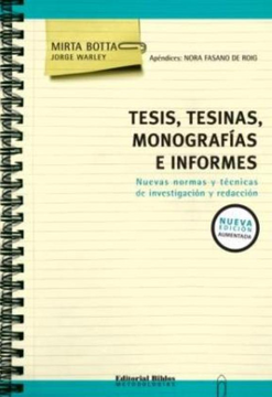 portada Tesis, Tesinas, Monografias e Informes