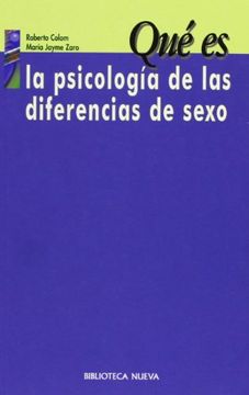 portada Qué es la Psicología de las Diferencias de Sexo (in Spanish)