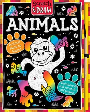 portada Scratch & Draw Animals - Scratch art Activity Book (Scratch and Draw) 