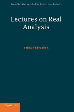 portada lectures on real analysis