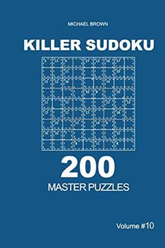 portada Killer Sudoku - 200 Master Puzzles 9x9 (Volume 10) (en Inglés)