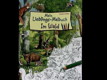 portada Mein Lieblings-Malbuch im Wald: Beschäftigungsideen zum Ausmalen. (en Alemán)