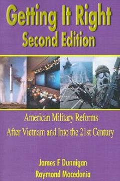 portada getting it right: american military reforms after vietnam and into the 21st century (en Inglés)
