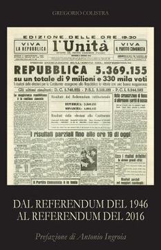 portada Dal referendum del 1946 al referendum del 2016 (en Italiano)