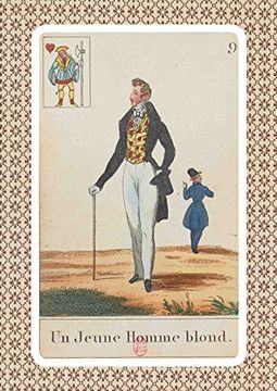 portada Carnet Blanc Cartomancie, Homme blond, 18e siècle (BNF Cartes à jouer)