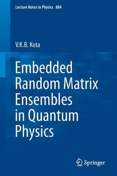 portada Embedded Random Matrix Ensembles in Quantum Physics (en Inglés)