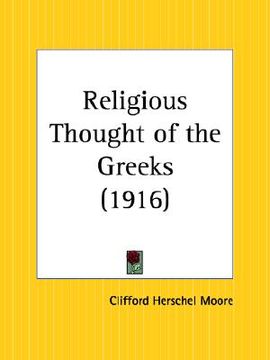 portada religious thought of the greeks (en Inglés)