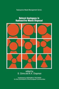 portada Natural Analogues in Radioactive Waste Disposal (en Inglés)