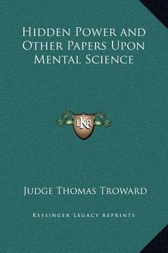 portada hidden power and other papers upon mental science