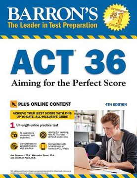 portada Barron's act 36 With Online Test: Aiming for the Perfect Score (in English)