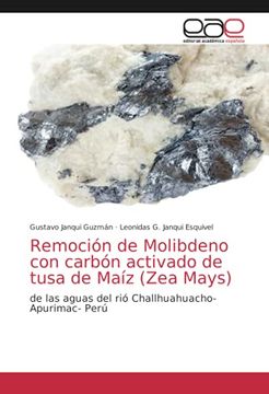 portada Remoción de Molibdeno con Carbón Activado de Tusa de Maíz (Zea Mays): De las Aguas del rió Challhuahuacho- Apurimac- Perú (in Spanish)
