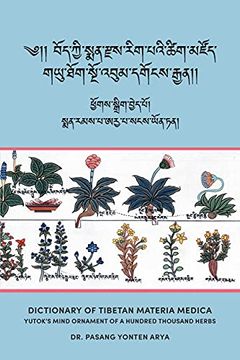 portada Dictionary of Tibetan Materia Medica (Bod kyi Sman Rdzas rig Pa'I Tshig Mdzod): Yutok'S Mind Ornament of a Hundred Thousand Herbs (G. Yu Thog Sngo 'Bum Dgongs Rgyan) (in Tibetano)