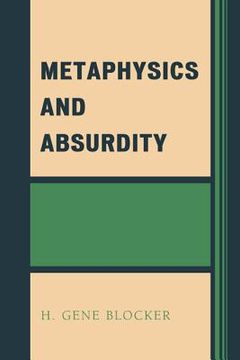 portada metaphysics and absurdity (en Inglés)