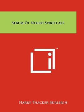 portada album of negro spirituals (en Inglés)