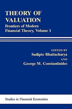 portada theory of valuation: frontiers of modern financial theory, volume 1 (en Inglés)