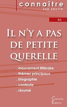portada Fiche de lecture Il n'y a pas de petite querelle (Analyse littéraire de référence et résumé complet) (in French)