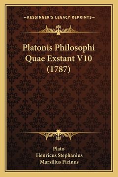 portada Platonis Philosophi Quae Exstant V10 (1787) (en Latin)