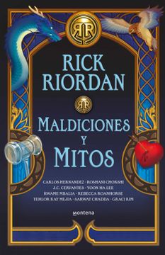 portada Maldiciones Y Mitos / The Cursed Carnival and Other Calamities: New Stories about Mythic Heroes (in Spanish)