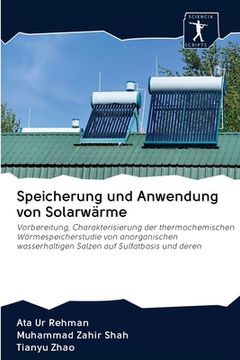 portada Speicherung und Anwendung von Solarwärme (en Alemán)