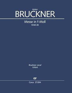 portada Messe in F-Moll (Klavierauszug): Wab 28, 1893 (en Latin)