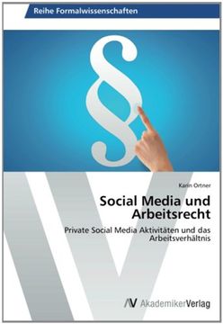 portada Social Media und Arbeitsrecht: Private Social Media Aktivitäten und das Arbeitsverhältnis