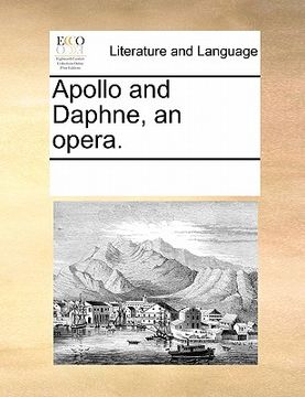 portada apollo and daphne, an opera.